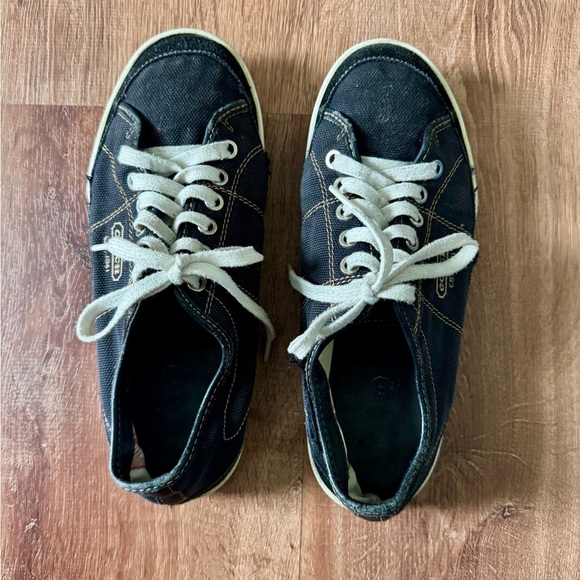 Coach Women’s Casual Black Canvas Sneakers Size 8.5 - Picture 1 of 9